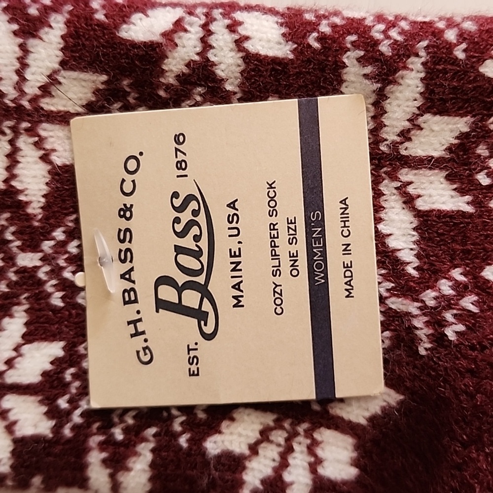 GH Bass cozy Slipper socks. - Picture 3 of 4